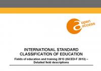International Standard Classification of Education: Fields of Education and Training 2013 (ISCED-F 2013) – Detailed Field Descriptions
